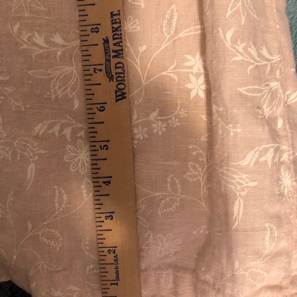 Vintage 100 p linen dress beige floral print m - Picture 4 of 6